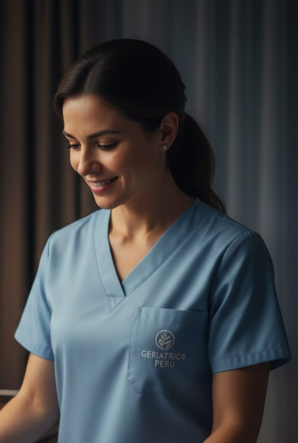 Licenciada en Enfermería para Cuidados Geriátricos en Santiago de Surco, Perú